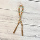 Light Green Rustic Wooden Bead Garland