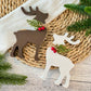 Chunky Wood Reindeer Shelf Sitter