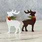 Chunky Wood Reindeer Shelf Sitter