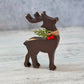 Chunky Wood Reindeer Shelf Sitter