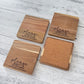 Engraved Wooden Acacia Coaster Set