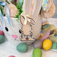 Personalized Bunny Easter Basket Tag