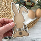 Personalized Bunny Easter Basket Tag