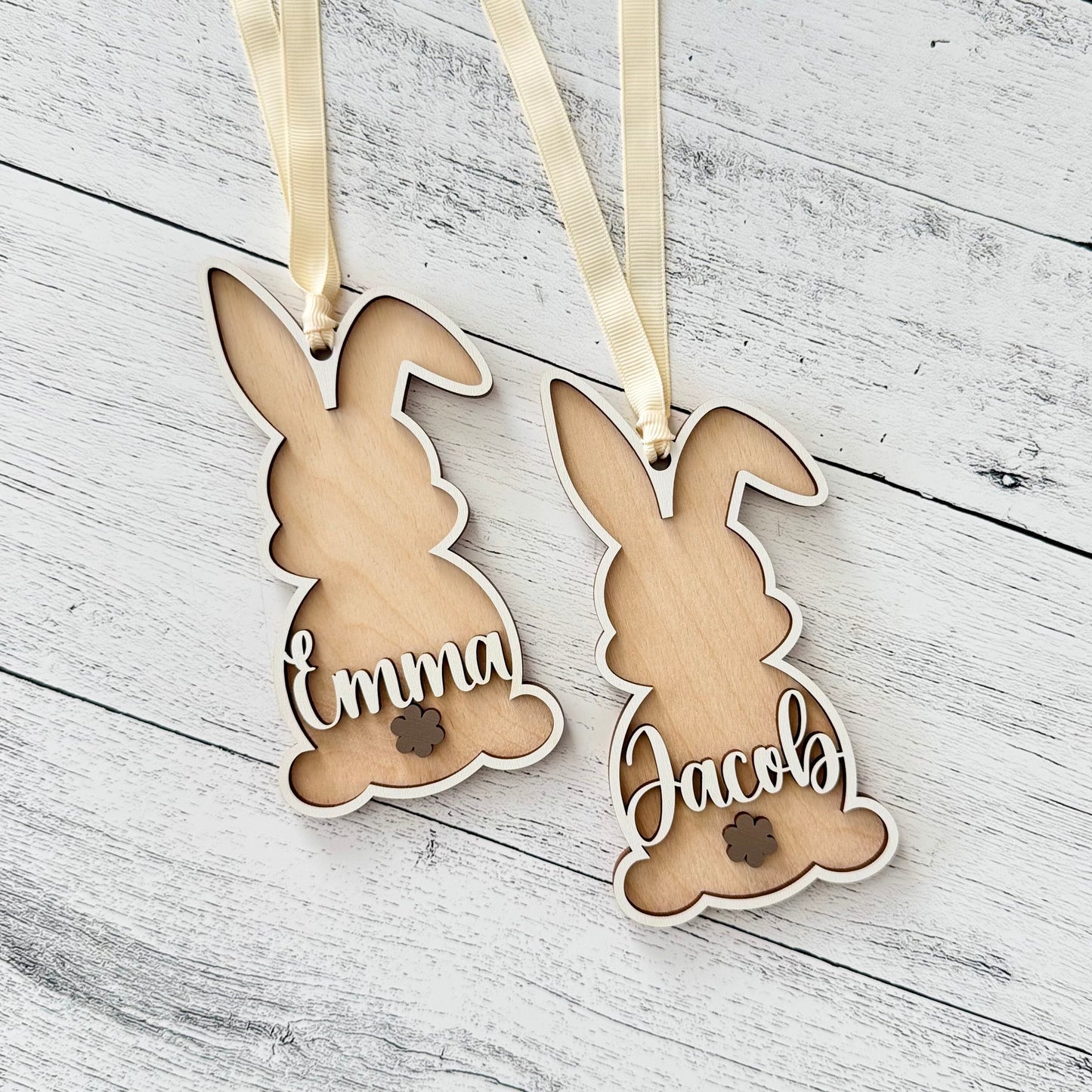 Personalized Bunny Easter Basket Tag