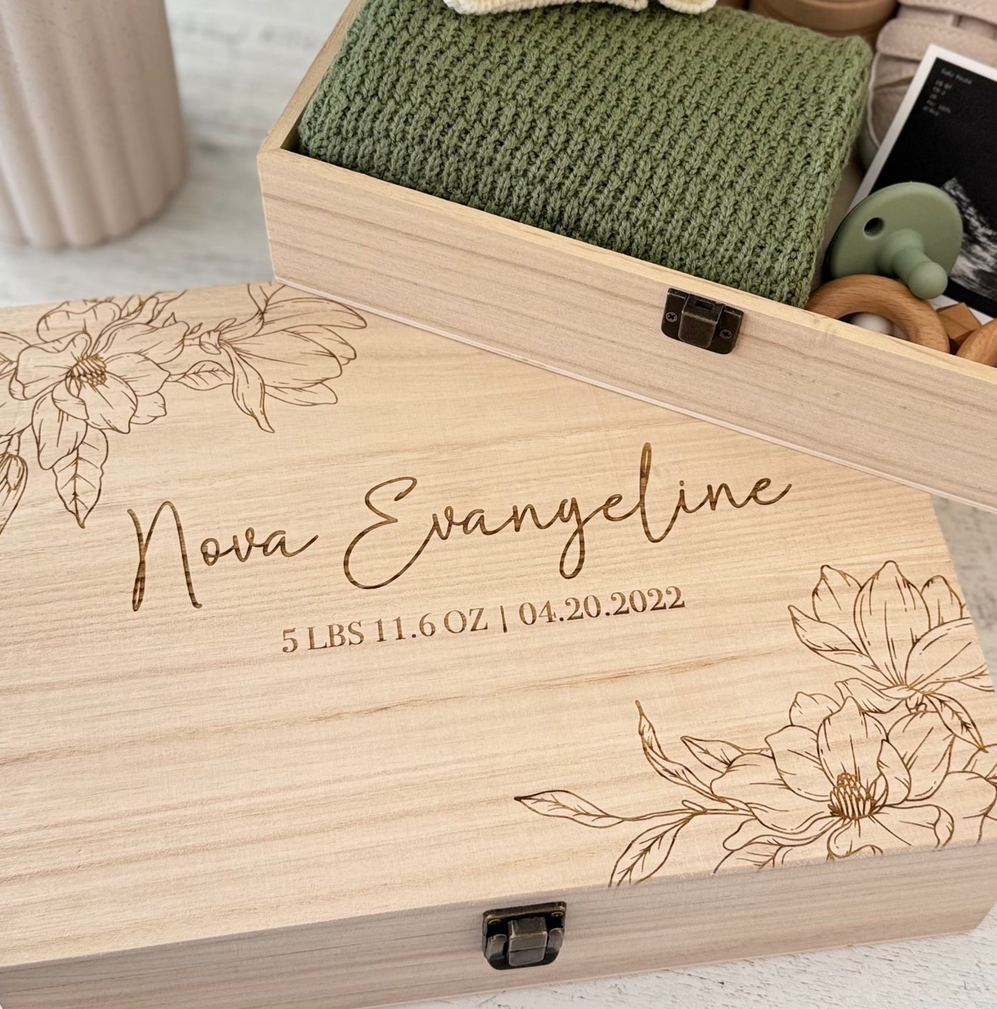 Personalized Baby Memory Keepsake Box