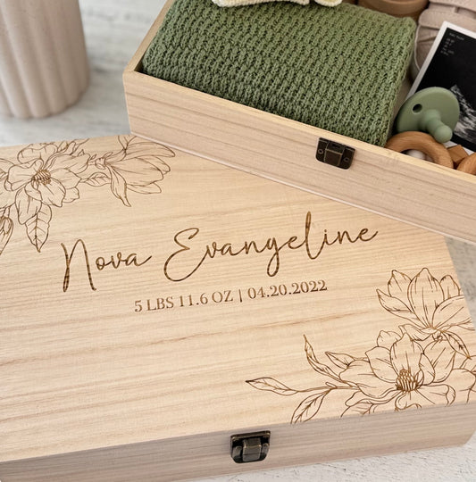 Personalized Baby Memory Keepsake Box