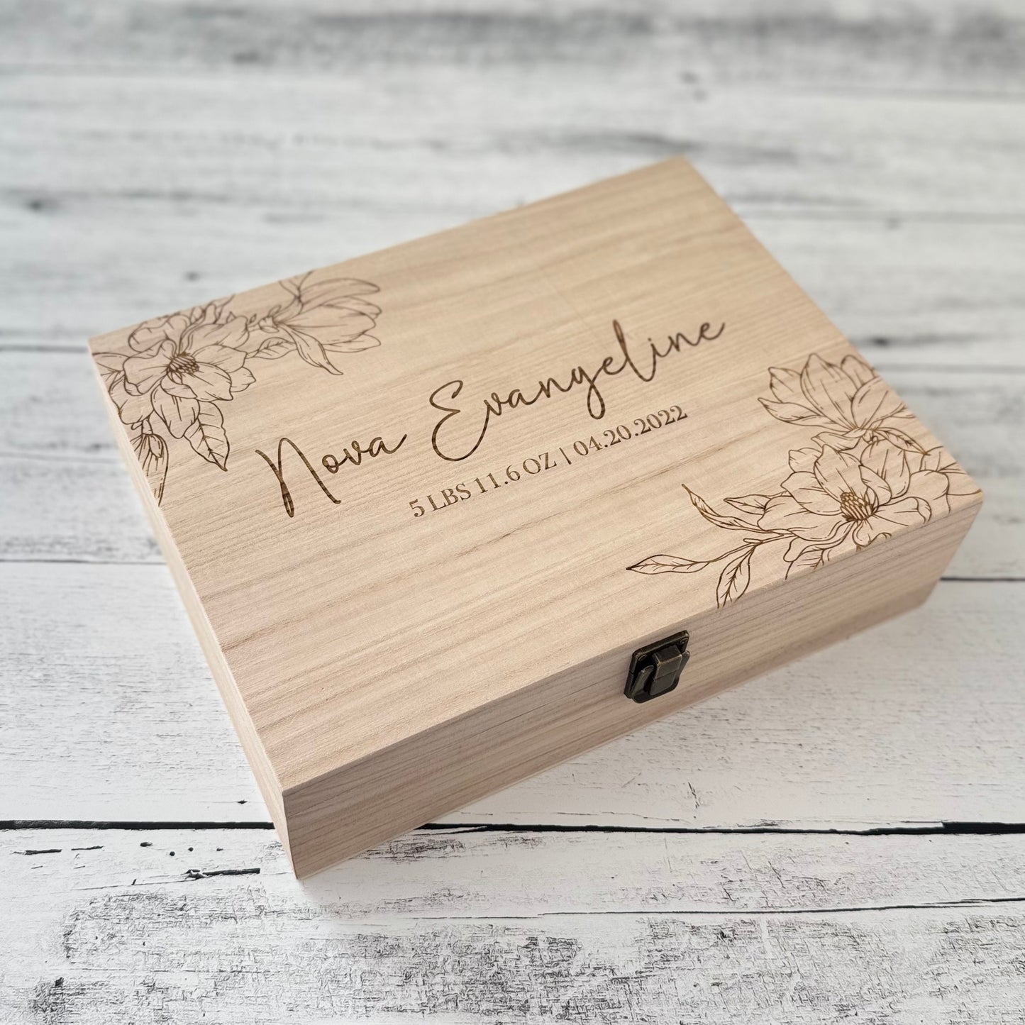 Personalized Baby Memory Keepsake Box