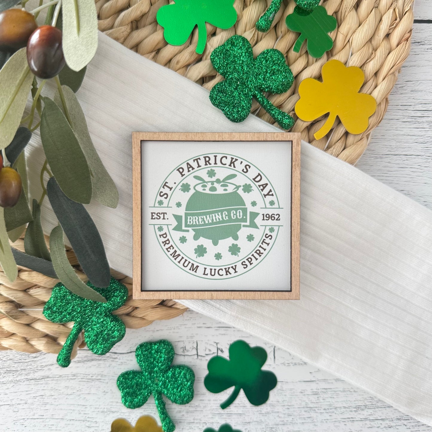 Mini Framed St. Patrick's Day Sign | Spirits-Brewing Co.