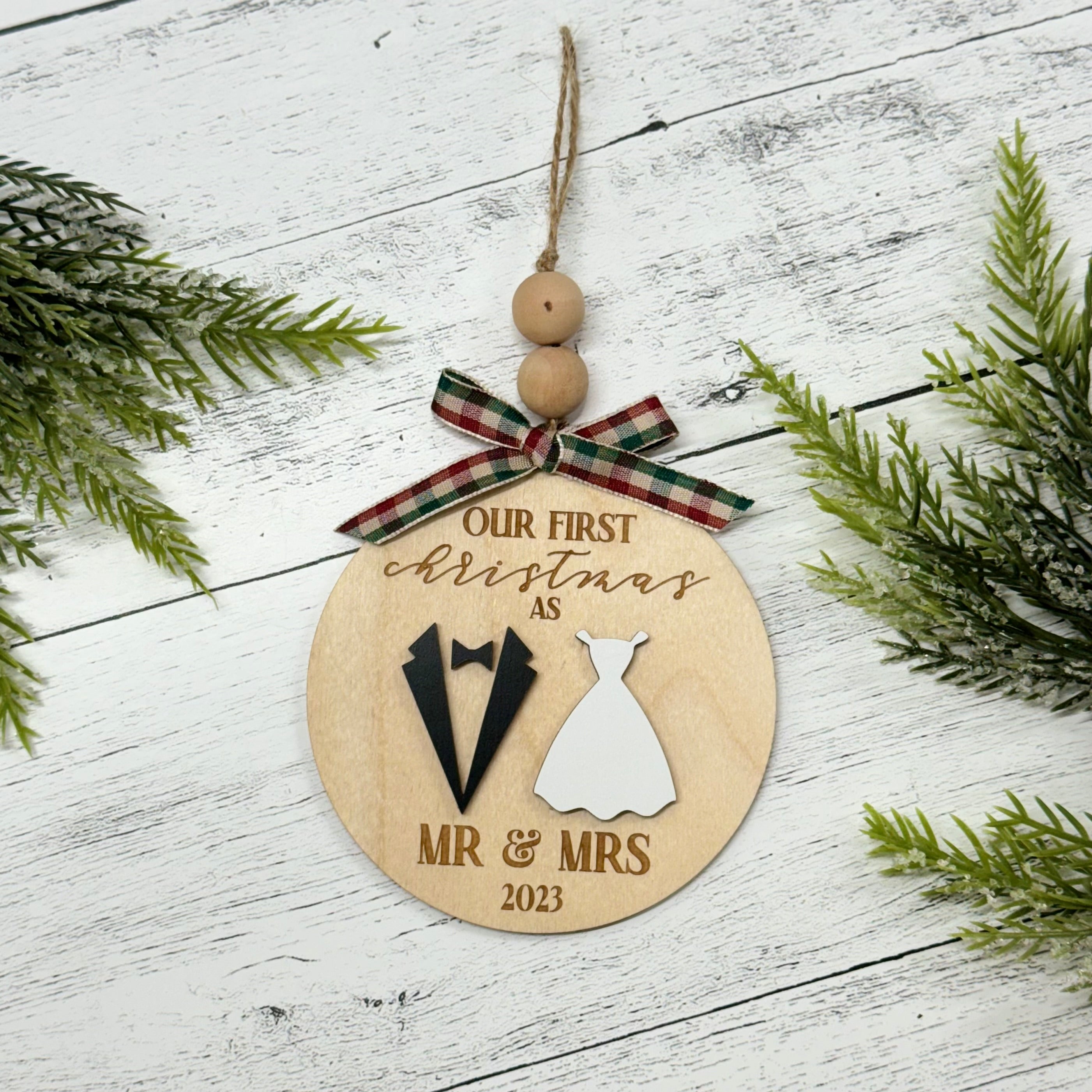 Newlywed sale xmas ornaments