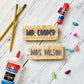 Personalized White Board/Chalkboard Eraser