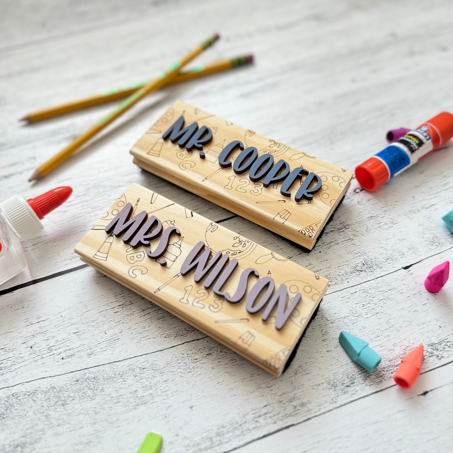 Personalized White Board/Chalkboard Eraser