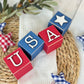 SET | Patriotic USA Wooden Blocks