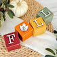 SET | Fall Stacking Word Wooden Blocks