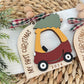 Push Car Christmas Photo Frame Ornament