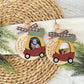 Push Car Christmas Photo Frame Ornament