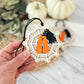 Kids Halloween Bucket Initial Tag