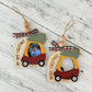 Push Car Christmas Photo Frame Ornament