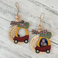 Push Car Christmas Photo Frame Ornament