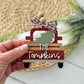 Family Name Christmas Truck Ornament