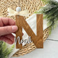 Personalized Name Initial Christmas Ornament