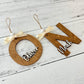 Personalized Name Initial Christmas Ornament