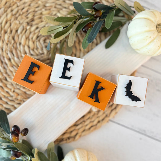 SET | Halloween Eek Wooden Blocks