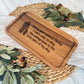 Acacia Wood Engraved Valet Tray | Gift For Dad